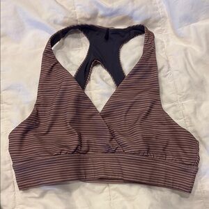 Striped Brown Women's Bralette